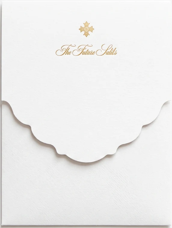 Wedding envelope with monogram seal